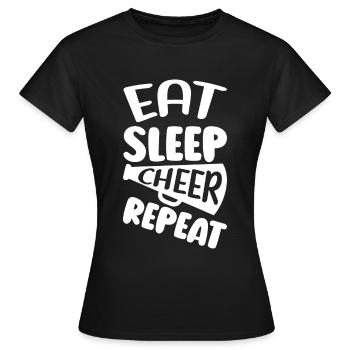 Cheerleadermädchen Cheerleading Jubel Jugend - Frauen T-Shirt - Schwarz - Vorne - AI Model Female 172 dark (172cm)