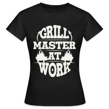 Grill Grillgrill Schweinefleisch - Frauen T-Shirt - Schwarz - Vorne - AI Model Female 172 dark (172cm)