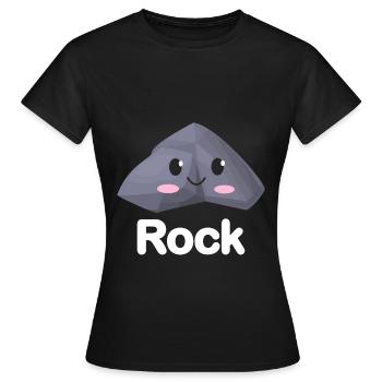 Rockpapierschere Lustige Gruppe Kawaii - Frauen T-Shirt - Schwarz - Vorne - AI Model Female 172 dark (172cm)