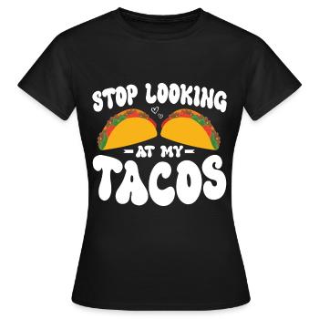 Taco drôle Fiesta mexicaine Cinco De Mayo - T-shirt Femme - noir - Devant - AI Model Female 172 dark (172cm)