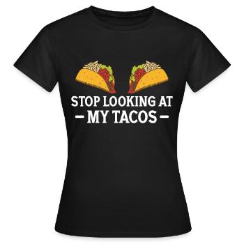 Taco drôle Fiesta mexicaine Cinco De Mayo - T-shirt Femme - noir - Devant - AI Model Female 172 dark (172cm)