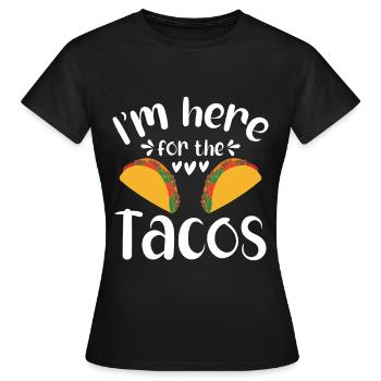 Taco drôle Fiesta mexicaine Cinco De Mayo - T-shirt Femme - noir - Devant - AI Model Female 172 dark (172cm)