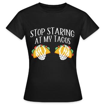 Taco drôle Fiesta mexicaine Cinco De Mayo - T-shirt Femme - noir - Devant - AI Model Female 172 dark (172cm)
