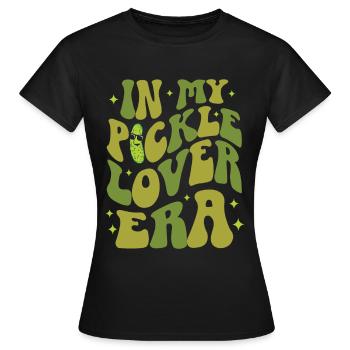 Concombre Concombre Amateur de nourriture Amoureux du concombre - T-shirt Femme - noir - Devant - AI Model Female 172 dark (172cm)