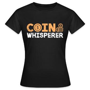Collectionneurs de pièces de monnaie Numismatique Collectionner des pièces de monnaie - T-shirt Femme - noir - Devant - AI Model Female 172 dark (172cm)