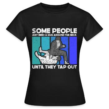 Jiu Jitsu Brésilien BJJ MMA Grappling - T-shirt Femme - noir - Devant - AI Model Female 172 dark (172cm)