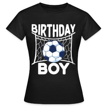 Geburtstagsbuldenfußballspieler Bday Team Party - Frauen T-Shirt - Schwarz - Vorne - AI Model Female 172 dark (172cm)