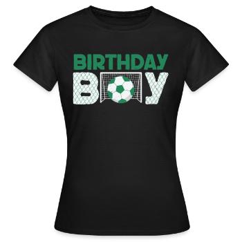 Geburtstagsbuldenfußballspieler Bday Team Party - Frauen T-Shirt - Schwarz - Vorne - AI Model Female 172 dark (172cm)