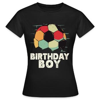 Geburtstagsbuldenfußballspieler Bday Team Party - Frauen T-Shirt - Schwarz - Vorne - AI Model Female 172 dark (172cm)