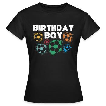 Geburtstagsbuldenfußballspieler Bday Team Party - Frauen T-Shirt - Schwarz - Vorne - AI Model Female 172 dark (172cm)