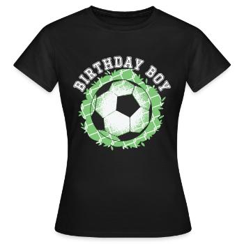 Geburtstagsbuldenfußballspieler Bday Team Party - Frauen T-Shirt - Schwarz - Vorne - AI Model Female 172 dark (172cm)