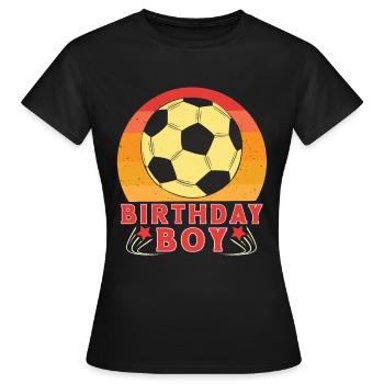 Geburtstagsbuldenfußballspieler Bday Team Party - Frauen T-Shirt - Schwarz - Vorne - AI Model Female 172 dark (172cm)