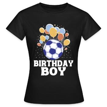 Geburtstagsbuldenfußballspieler Bday Team Party - Frauen T-Shirt - Schwarz - Vorne - AI Model Female 172 dark (172cm)