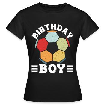 Geburtstagsbuldenfußballspieler Bday Team Party - Frauen T-Shirt - Schwarz - Vorne - AI Model Female 172 dark (172cm)