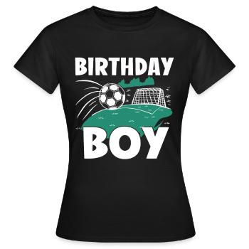 Geburtstagsbuldenfußballspieler Bday Team Party - Frauen T-Shirt - Schwarz - Vorne - AI Model Female 172 dark (172cm)