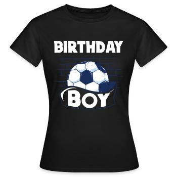 Geburtstagsbuldenfußballspieler Bday Team Party - Frauen T-Shirt - Schwarz - Vorne - AI Model Female 172 dark (172cm)
