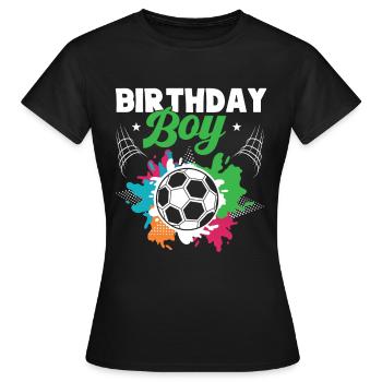Geburtstagsbuldenfußballspieler Bday Team Party - Frauen T-Shirt - Schwarz - Vorne - AI Model Female 172 dark (172cm)