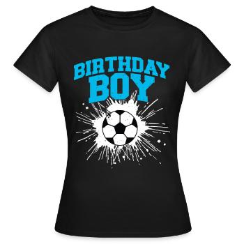 Geburtstagsbuldenfußballspieler Bday Team Party - Frauen T-Shirt - Schwarz - Vorne - AI Model Female 172 dark (172cm)