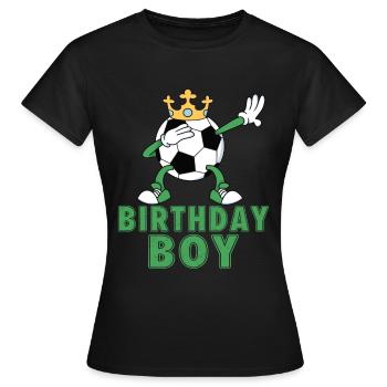 Geburtstagsbuldenfußballspieler Bday Team Party - Frauen T-Shirt - Schwarz - Vorne - AI Model Female 172 dark (172cm)