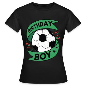 Geburtstagsbuldenfußballspieler Bday Team Party - Frauen T-Shirt - Schwarz - Vorne - AI Model Female 172 dark (172cm)
