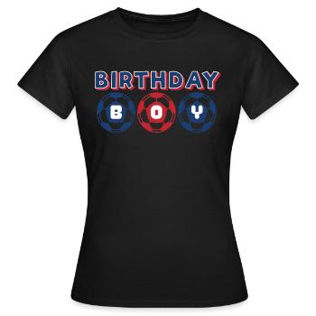 Geburtstagsbuldenfußballspieler Bday Team Party - Frauen T-Shirt - Schwarz - Vorne - AI Model Female 172 dark (172cm)