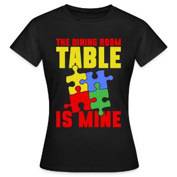 Puzzle Pièce Puzzle Amateur de Puzzle - T-shirt Femme - noir - Devant - AI Model Female 172 dark (172cm)