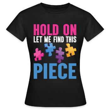 Puzzle Pièce Puzzle Amateur de Puzzle - T-shirt Femme - noir - Devant - AI Model Female 172 dark (172cm)