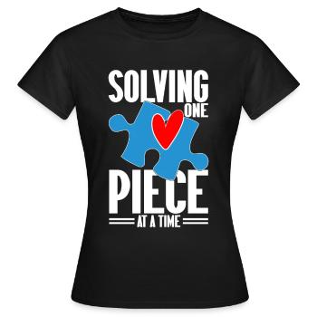 Puzzle Pièce Puzzle Amateur de Puzzle - T-shirt Femme - noir - Devant - AI Model Female 172 dark (172cm)