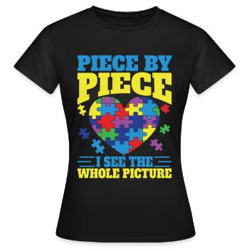 Puzzle Pièce Puzzle Amateur de Puzzle - T-shirt Femme - noir - Devant - AI Model Female 172 dark (172cm)