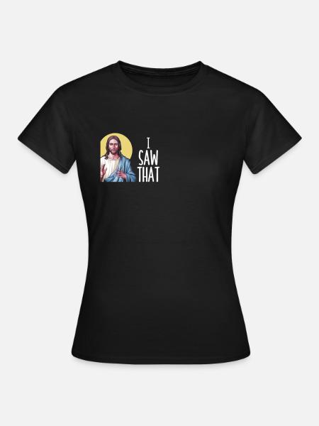 Ich Habe Gesehen, Dass Jesus Meme Funny Christian - T-shirt dam - svart