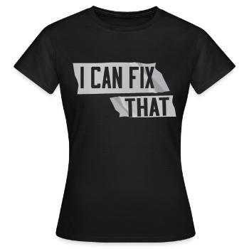Ruban adhésif Engineer Humorous pour hommes - T-shirt Femme - noir - Devant - AI Model Female 172 dark (172cm)