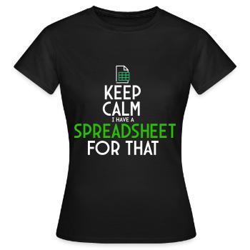 Accounting Secretary of Accountants Accounting - Women's T-Shirt - black - Front - AI Model Female 172 dark (172cm)