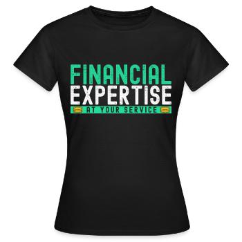 Accounting Secretary of Accountants Accounting - Women's T-Shirt - black - Front - AI Model Female 172 dark (172cm)