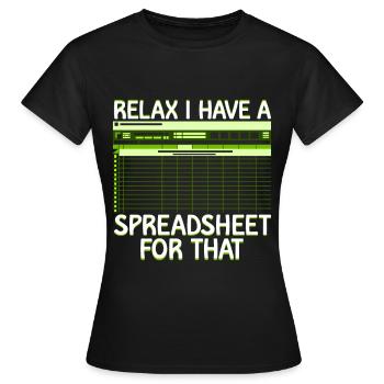 Accounting Secretary of Accountants Accounting - Women's T-Shirt - black - Front - AI Model Female 172 dark (172cm)