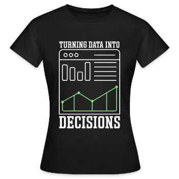 Accounting Secretary of Accountants Accounting - Women's T-Shirt - black - Front - AI Model Female 172 dark (172cm)