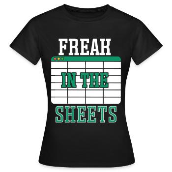 Accounting Secretary of Accountants Accounting - Women's T-Shirt - black - Front - AI Model Female 172 dark (172cm)
