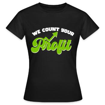 Accounting Secretary of Accountants Accounting - Women's T-Shirt - black - Front - AI Model Female 172 dark (172cm)