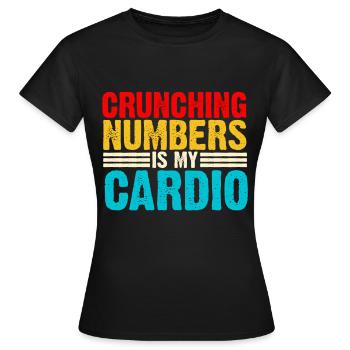Accounting Secretary of Accountants Accounting - Women's T-Shirt - black - Front - AI Model Female 172 dark (172cm)