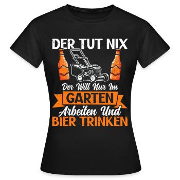 Biergarten Jardinage Jardinage Jardinier Jardinier - T-shirt Femme - noir - Devant - AI Model Female 172 dark (172cm)