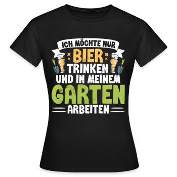 Biergarten Jardinage Jardinage Jardinier Jardinier - T-shirt Femme - noir - Devant - AI Model Female 172 dark (172cm)