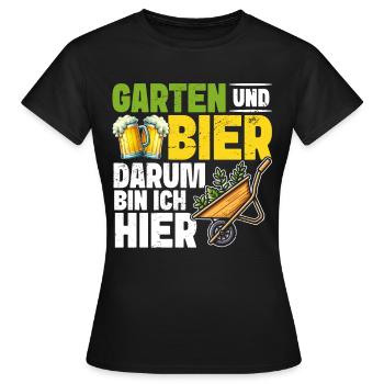 Biergarten Jardinage Jardinage Jardinier Jardinier - T-shirt Femme - noir - Devant - AI Model Female 172 dark (172cm)