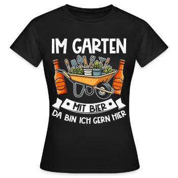 Biergarten Jardinage Jardinage Jardinier Jardinier - T-shirt Femme - noir - Devant - AI Model Female 172 dark (172cm)