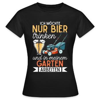 Biergarten Jardinage Jardinage Jardinier Jardinier - T-shirt Femme - noir - Devant - AI Model Female 172 dark (172cm)