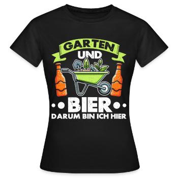 Biergarten Jardinage Jardinage Jardinier Jardinier - T-shirt Femme - noir - Devant - AI Model Female 172 dark (172cm)