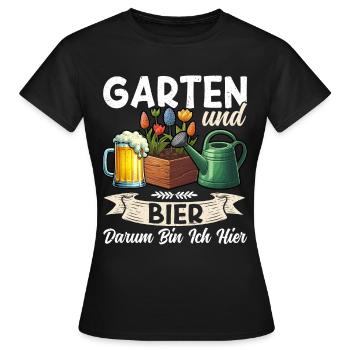 Biergarten Jardinage Jardinage Jardinier Jardinier - T-shirt Femme - noir - Devant - AI Model Female 172 dark (172cm)