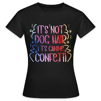 Hundegruamwelpen Haustier -Pflege -Job Salon - Frauen T-Shirt - Schwarz - Vorne - AI Model Female 172 dark (172cm)