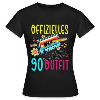 Cassettes Lecteur Mixtape Musique des années 80 Vintage - T-shirt Femme - noir - Devant - AI Model Female 172 dark (172cm)