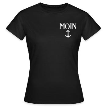 Capitaine à voile Dire bateau Voilier Capitaine - T-shirt Femme - noir - Devant - AI Model Female 172 dark (172cm)