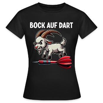 Fléchettes Jeu de fléchettes Jeu de fléchettes Jeu de fléchettes - T-shirt Femme - noir - Devant - AI Model Female 172 dark (172cm)