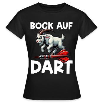 Fléchettes Jeu de fléchettes Jeu de fléchettes Jeu de fléchettes - T-shirt Femme - noir - Devant - AI Model Female 172 dark (172cm)
